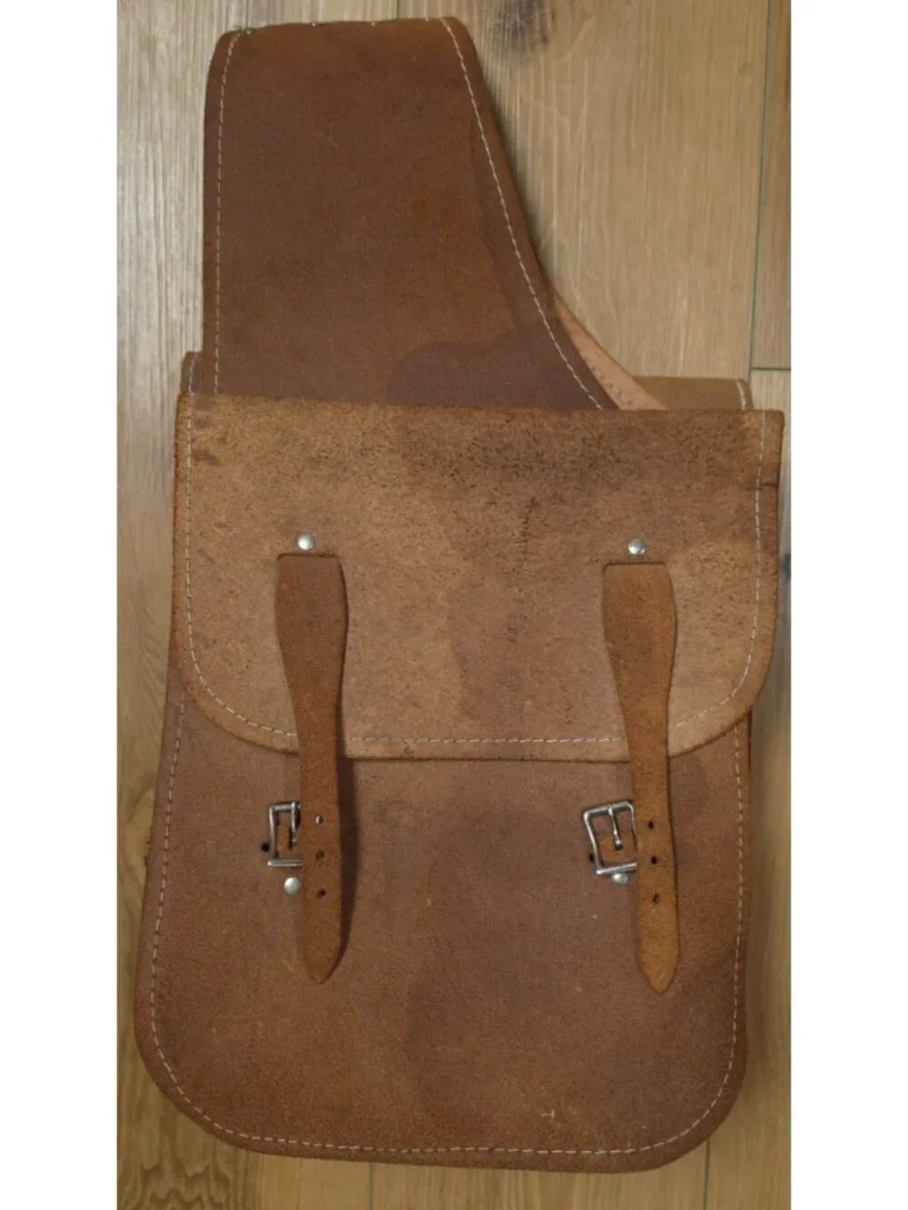 VTG Suede Leather Western Cowboy Biker Horse Motorcycle Throwover Saddle Bags